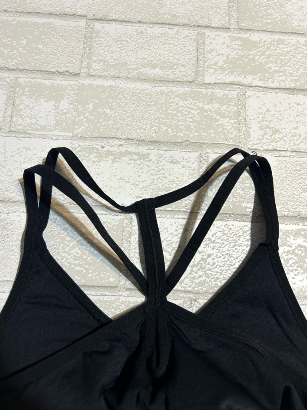 New Balance Black Strappy Racerback Sports Bra - Picture 3 of 5